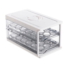 Clear Plastic Eggs Tray Eggs Container with Lid Handle Eggs