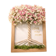 Cadre en bois de fleur en plastique, Option de plusieurs-E1