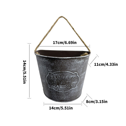 Unique Retro Styles Wall Planter Container Suitable For Both 2