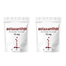 (2 bottle) 1-5X Astaxanthin 120 Softgels 12mg - Supports Eye Health and Joint Health New