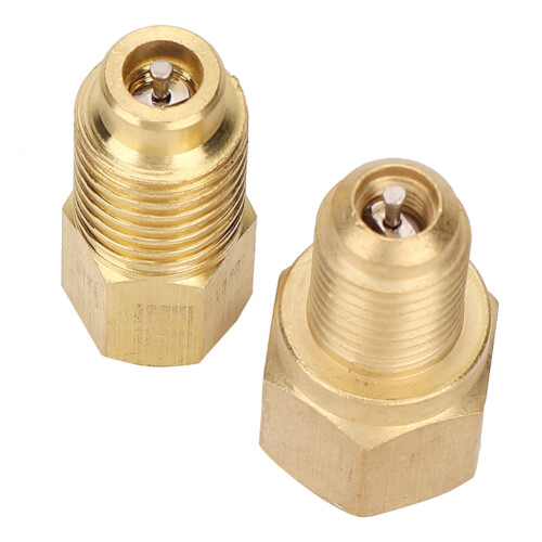 2 Stück Messing-Adapter 1/4SAE-1/2ACME für R134A A/C 2