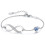 Infinity Heart Charm Bracelet 925 Sterling Silver Adjustable 1