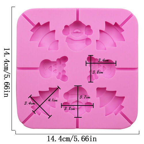 Silicone Chocolate & Candy Mold Set – 14.4 cm 2