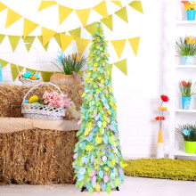 5ft Artificial Easter Tree PVC Metal Pop-Up Tabletop Decor