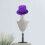 Top Hat Purple Fluorescent Holiday Party Hat 3