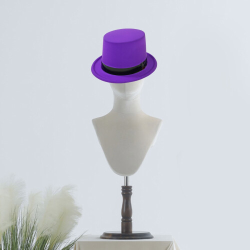 Top Hat Purple Fluorescent Holiday Party Hat 2