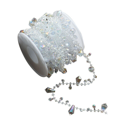 Clear Plastic Bead Chain 5m – DIY Christmas & Wedding 1