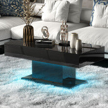 Modern Black Coffee Table for Living Room