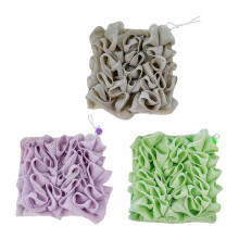Quick Foaming Bath Puff Ball with Soap Storage-GreenPurpleKhaki