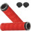 1 Pair Shock Absorbing Mountain Bikes Handlebars End Grip-Red 1