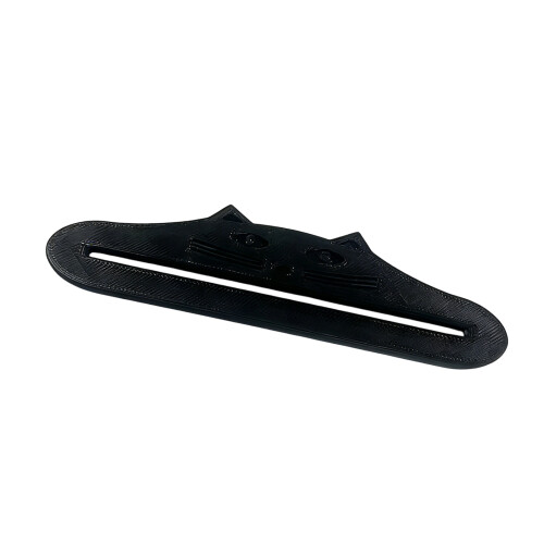3D Printed Cats Shape Plastic Bag Pouch Squeezer-Black
