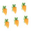 6Pcs Easter Hare Ears Carrot Shape Gift Bag Drawstring-Citrus 1