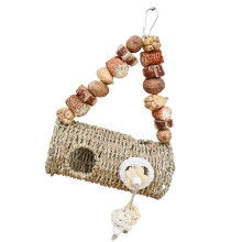 Boredom Relief Toy for Parrots Hamsters Woven Grass Hamster
