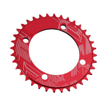 104BCD Bike Circle Crankset Single Plate Parts Narrow-Red 34T