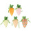 6Pcs Easter Carrot Gift Packaging Bag Drawstring-yellow gingham 2