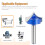Professional Woodworking Router Bit Set 1/4inch Shank for 4