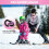 Oxford Fabric Adjustable Ski Safety Harness Backpack Strap-Pink 6