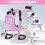 Oxford Fabric Adjustable Ski Safety Harness Backpack Strap-Pink 7
