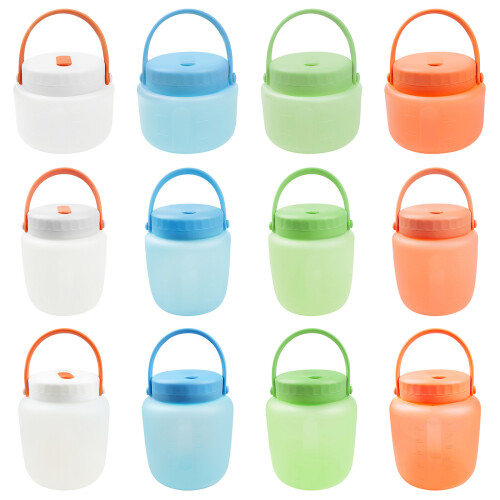Dishwasher Safe Silicone Food Container Foldable-Blue L size 1