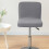 Elastic Bar Stool Cover Polyester Spandex Materials-Wine red 3