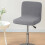 Elastic Bar Stool Cover Polyester Spandex Materials-Wine red 5
