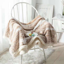 Pledd i fuskepels, 130x160 cm brunt, luksuriøst, fluffy pledd, varmt og plysj, perfekt til sofa, dobbeltsidig fuskepels
