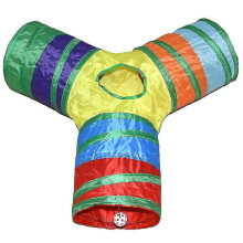 Pet  Tunnel Tube  Toys 3 Way Collapsible,  Tunnels for Indoor S