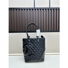 Chanel Cambon Small Tote Black/White 9958