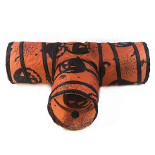 Cute Cats Tunnel Tube Compactable Foldable Tunnels Toy for Indoor Kitten Tunnels Spring Hide GameMulticolor SZRH A-V