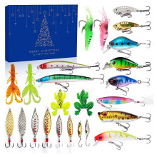 Festival Countdown Fishing Lures Box Anti-biting Wear-resistant Lures Case for Gift