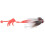 Simulation Mouse Shape Resin Fishing Lure Soft Bait Tackle with Dual Treble Hookwhite 2