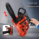 Toy chainsaw with pull cord, fun prop, rolling toy keychain. 4