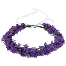 Lavendelblomst hårkrone til piger