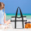 Swimming Bag Mesh Storage with Multiple Pockets Portable 4