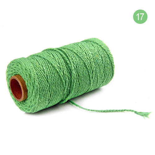 Snoet Macramé-snor 2 mm grøn 100 m