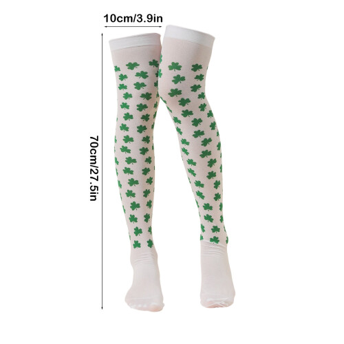 Grønne Trefoil knehøye strømper St. Patricks dag 2