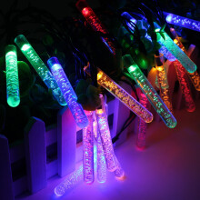 BeautyTale LED Waterproof Icicle Lights 20ft Solar Powered