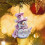 Pink and Silver Snowman Christmas Ornament 1 Pack 2