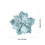 Glitter Magnolia Artificial Flower, Blue, 22x20cm 3