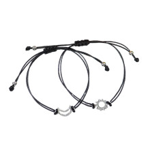 Måne & Sol Pararmbånd, Legering, 2 stk.