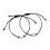 Måne & Sol Pararmbånd, Legering, 2 stk. 1