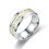 Titanium paarring – ECG-hartslagdesign 1