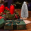 Silver Christmas Tree Desktop Decoration Plastic 21x8x8 cm 3