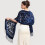 Damesjal i brodert polyester, 190 x 70 cm 5