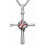 Colier cu cruce de baseball din argint 925 1
