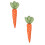 2 Pcs Fabric Easter Carrot Decorations 1.38 x 6.3 in 1