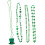 Grønt St. Patricks Day-perlekjede, 4-pakning 4