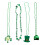 Grønt St. Patricks Day-perlekjede, 4-pakning 5