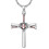 Colier cu cruce de baseball din argint 925, model 61 cm 1