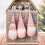 Pink Christmas Gnome Ornaments Plush 3-Pack 4